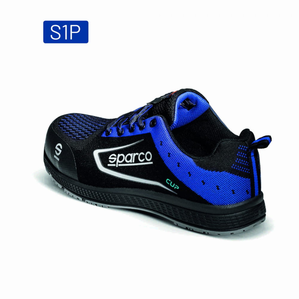 Sparco Chaussures de sécurité légères Cup S1P Albert Noir/Rouge Taille 43  (SP 752643NRRS)