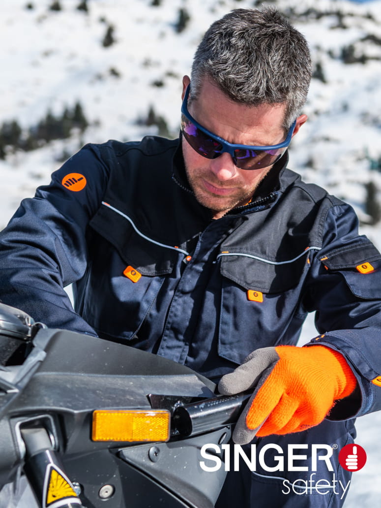 Veste de travail en polycoton Singer Safety VILNOR/VILBLE Vestes