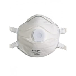 Demi-masque papier avec valve FFP3 (Boite de 5) SINGER SAFETY