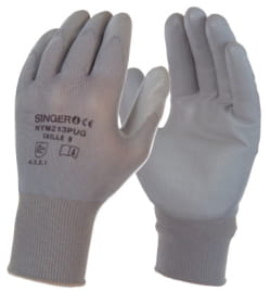 Gants en polyuréthane sans couture Singer Safety NYM213PUG