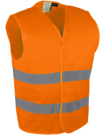 Gilet haute visibilité en polyester avec fermeture auto-agrippante Singer Safety GILA / GILO