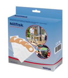 Lot de 4 sacs synthétiques pour aspirateur Nilfisk BUDDY II