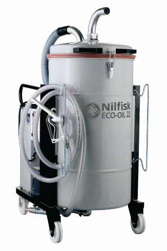 Aspirateur spécial usinage pour huile et copeaux Nilfisk ECO OIL 22 TRI