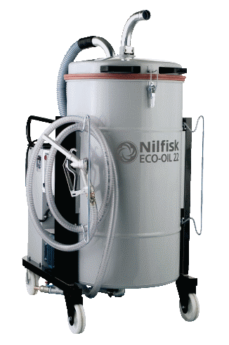 Aspirateur spécial usinage pour huile et copeaux Nilfisk ECO OIL 22 TRI