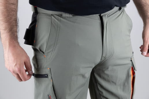 Bermuda de travail stretch 4 directions LMA Atmosphère / Molécule / Celsius