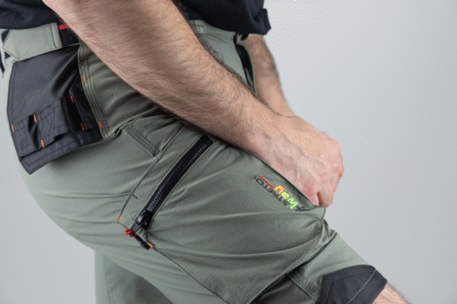 Bermuda de travail stretch 4 directions LMA Atmosphère / Molécule / Celsius