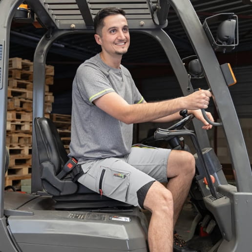 Bermuda de travail stretch 4 directions LMA Atmosphère / Molécule / Celsius