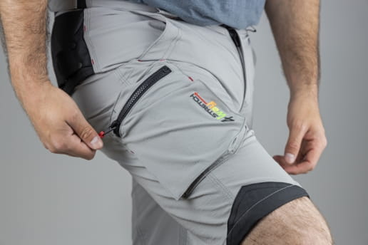 Bermuda de travail stretch 4 directions LMA Atmosphère / Molécule / Celsius