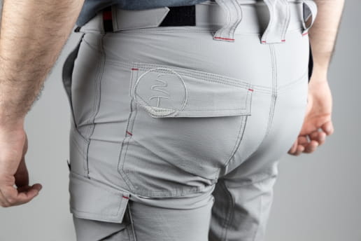 Bermuda de travail stretch 4 directions LMA Atmosphère / Molécule / Celsius