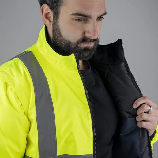Blouson haute visibilité avec manches amovibles LMA Tube / Laser