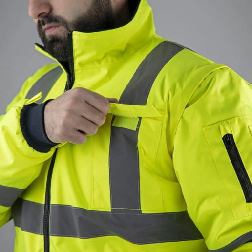 Blouson haute visibilité avec manches amovibles LMA Tube / Laser