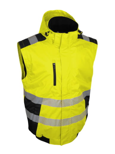 Blouson haute visibilité doublé polaire avec manches amovibles Singer Safety BRAVA / BRAVO
