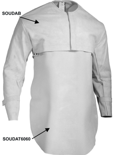 Boléro pour soudeur en croûte de bovin Singer Safety SOUDAB