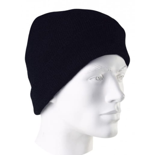 Bonnet tricot acrylique bleu SINGER BONABL/BONOI