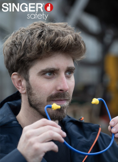 Bouchons d'oreilles en polyuréthane avec arceau Singer Safety 15BA27 / 15BA29