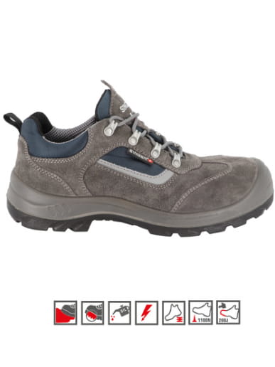 Chaussures de sécurité basses en croûte de velours Singer Safety ALBI S1PL FO SR