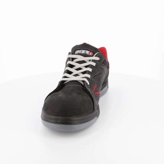 Chaussures de sécurité basses en cuir nubuck Singer Safety BERGAM S3 SRC