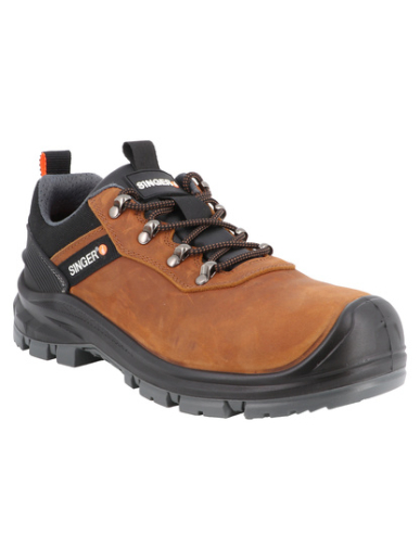 Chaussures de sécurité basses en cuir pleine fleur Singer Safety TRANIX S3S FO SR LG SC