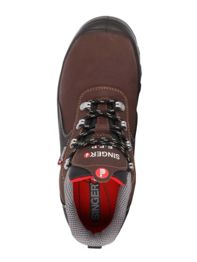 Chaussures de sécurité basses en cuir pleine fleur Singer Safety TRANO S3L FO SR