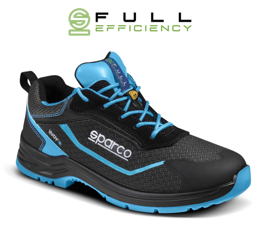 Chaussures de sécurité basses en matériau recyclé Sparco Teamwork Indy-E Aster / Forester S3S SR FO LG SC ESD