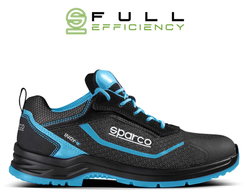 Chaussures de sécurité basses en matériau recyclé Sparco Teamwork Indy-E Aster / Forester S3S SR FO LG SC ESD