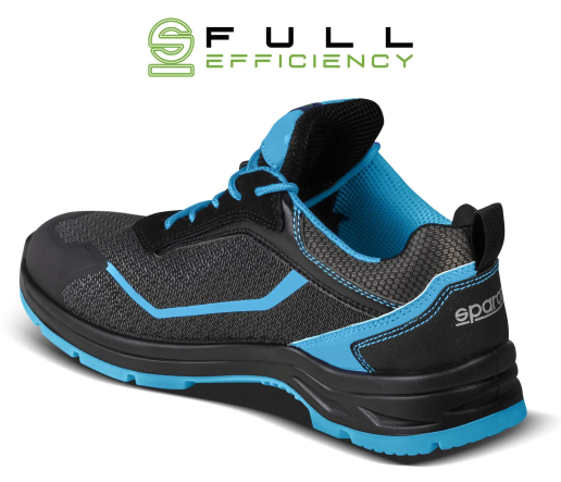 Chaussures de sécurité basses en matériau recyclé Sparco Teamwork Indy-E Aster / Forester S3S SR FO LG SC ESD