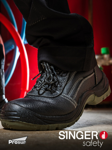 Chaussures de sécurité basses noires Singer Safety GR250 S3 SR FO
