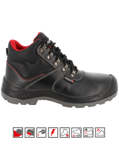 Chaussures de sécurité hautes en cuir hydrofuge Singer Safety LAURO S3L FO SR