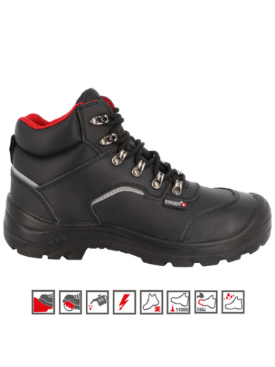 Chaussures de sécurité hautes en cuir hydrofuge Singer Safety TRIESTE S3 FO SR