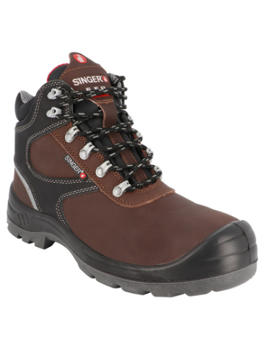 Chaussures de sécurité hautes en cuir pleine fleur Singer Safety ASTRO S3L FO SR