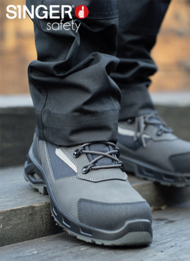 Chaussures de sécurité hautes sans métal Singer Safety TORK S3S FO SR LG CI ESD