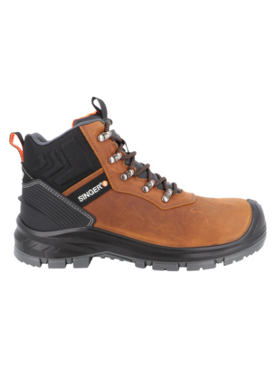 Chaussures de sécurité montantes en cuir pleine fleur Singer Safety NIX S3S FO SR LG SC