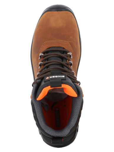 Chaussures de sécurité montantes en cuir pleine fleur Singer Safety NIX S3S FO SR LG SC