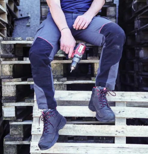 Chaussures de sécurité montantes en cuir S24 Punta S3 SRC