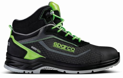 Chaussures de sécurité montantes en matériau recyclé Sparco Teamwork Indy-E Sunny / Ranger S3S SR FO LG SC ESD