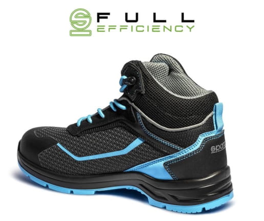 Chaussures de sécurité montantes en matériau recyclé Sparco Teamwork Indy-E Sunny / Ranger S3S SR FO LG SC ESD