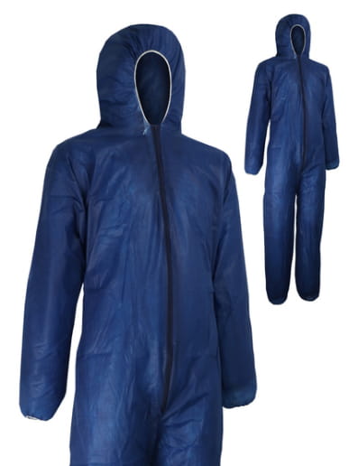 Combinaison jetable blanche ou bleue en polypropylène Singer Safety PLYCBC / PLYCBCBLE