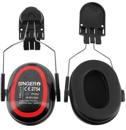 Coquille antibruit pour casque Singer Safety SHELLY1