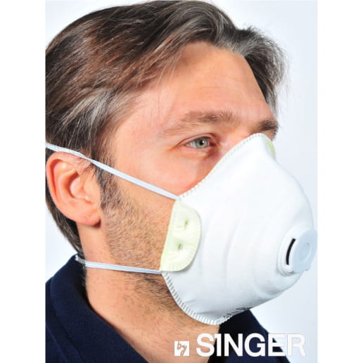 Demi-masque confort avec valve (Boite de 10) SINGER SAFETY AUUMV