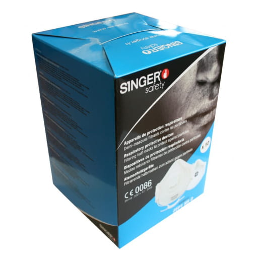 Demi-masque confort avec valve (Boite de 10) SINGER SAFETY AUUMV