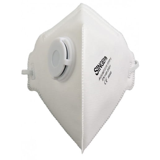 Demi-masque pliable classique avec valve (Boite de 20) SINGER SAFETY AUUMPV