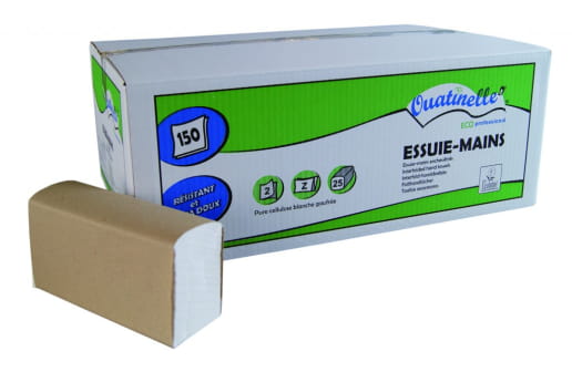 Essuie-mains Ecolabel micro-gaufré (Lot de 25 paquets) GH GROUPE