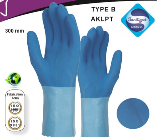 Gant chimique latex tout enduit 300 mm Singer Safety LAT3130