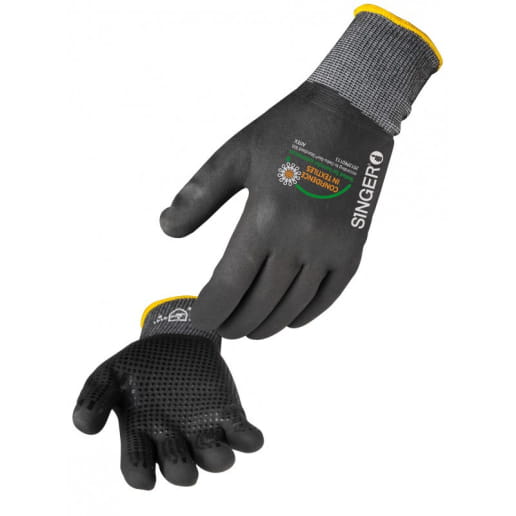 Gants enduits en nitrile avec 4 types d'enduction au choix SINGER SAFETY NYMFIT