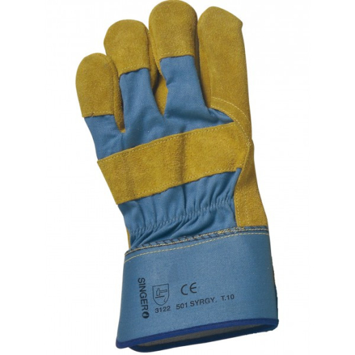 Gants manutention lourde Singer 501SYRGY en cuir croûte de bovin