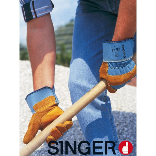 Gants manutention lourde Singer 501SYRGY en cuir croûte de bovin