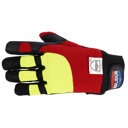 Gants pour tronçonneuse anti-coupures 2 mains Solidur GA04