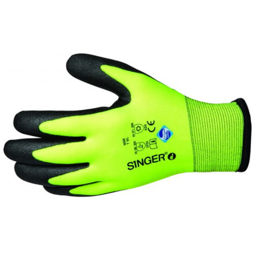 Gants spécial froid Haute Visibilité SINGER PROSUR Ninja Ice NI00HV
