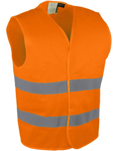 Gilet haute visibilité en polyester avec fermeture auto-agrippante Singer Safety GILA / GILO