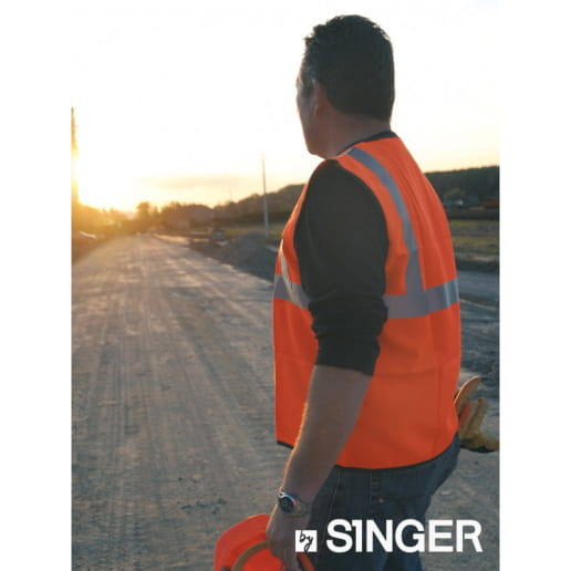 Gilet haute visibilité avec fermeture à scratch Singer Safety VPLGILJ / VPLGILO